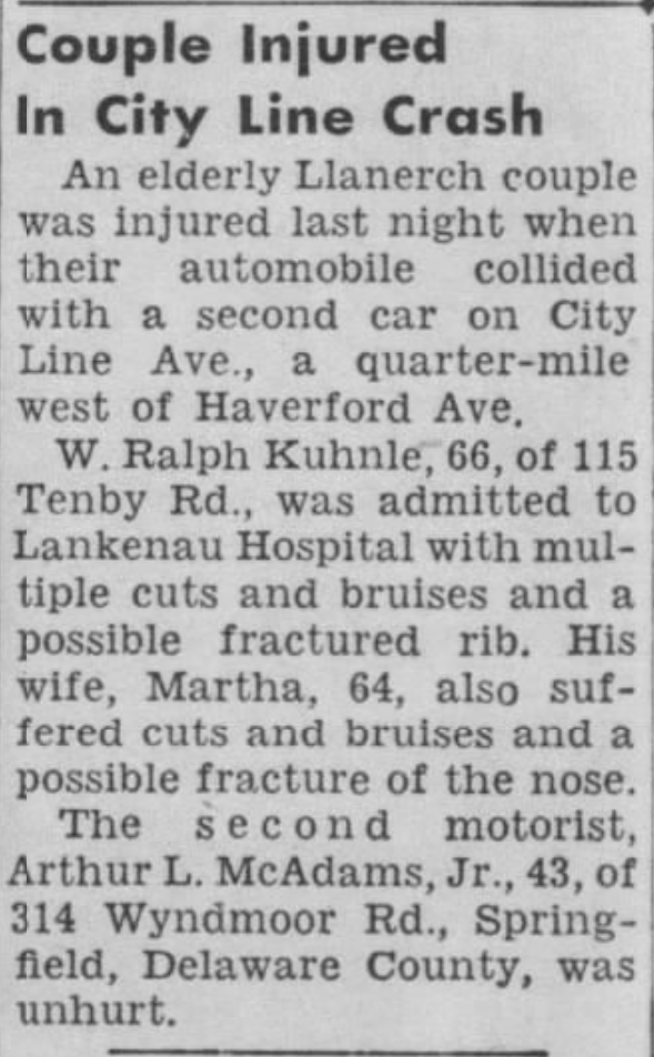 Kuhnles car crash